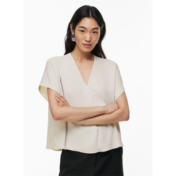 Babaton Pictorial Blouse, size small in matte pearl - Picture 6 of 6